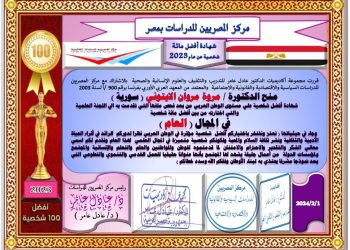 شهادة تكريم الدكتورة مروة الأيتوني