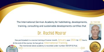 الأستاذ رشيد مسرار – شهادة مدرب دولي – EN